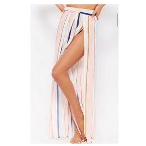 Forever 21 Striped Swim Pant Cover Up